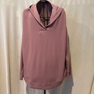 J. Jill Dusty Pink Hooded Top 2X